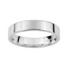 Alianza de plata 4mm plana 337386 acabado rodiado con interior confort