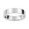 Alianza de plata 4.5mm plana 337387 diseño clásico rodiado interior confort