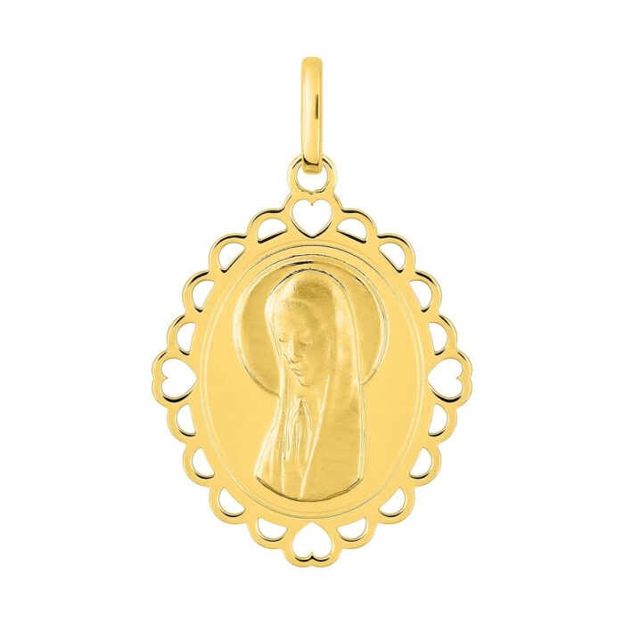 Medalla Virgen 9k o.a.