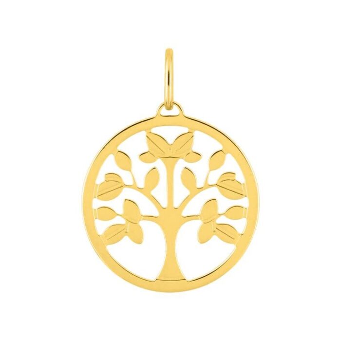 Colgante árbol vida calado 12mm 18k