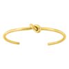Pulsera nudo acero chapado oro