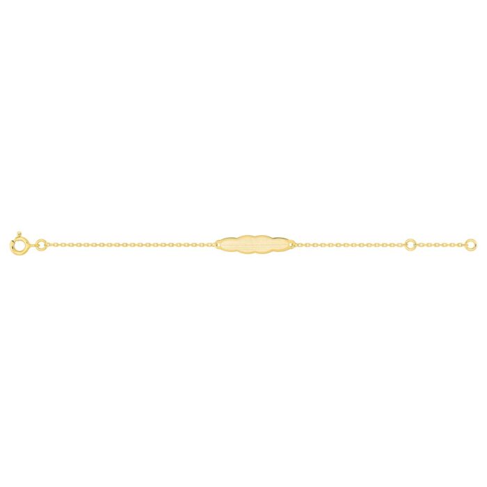 Pulsera bebé oro 9k nube