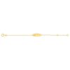 Pulsera bebé oro 9k estrella rosa