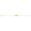 Pulsera bebé oro 9k corazones