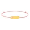 Pulsera estrella rosa oro 9k