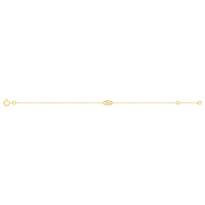 Pulsera óvalo oro 9k