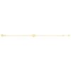 Pulsera corazones entrelazados oro 9k