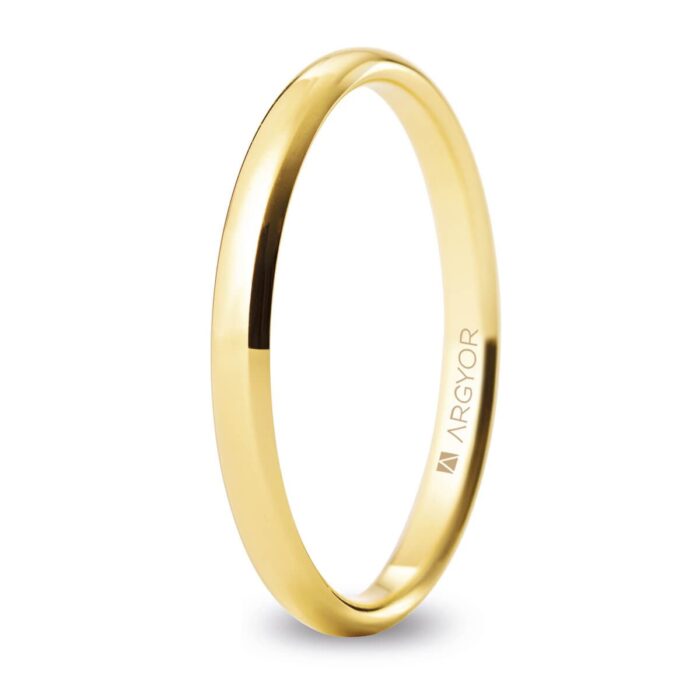 Alianza clásica 2,5 mm oro 18k confort