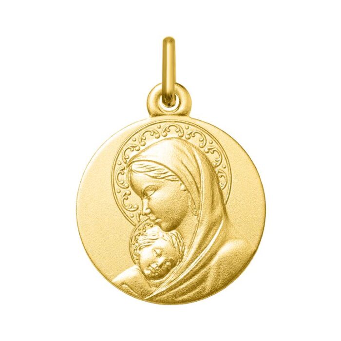Medalla Virgen con niño Jesus O375 O.A.