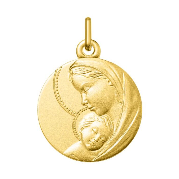 Medalla Virgen con niño Jesus O375 O.A.