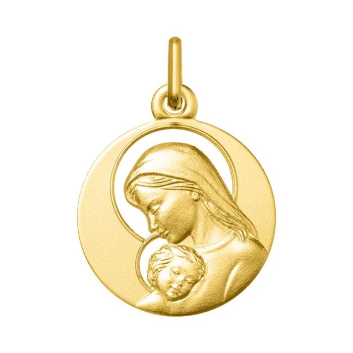 Medalla Virgen con niño Jesus O375 O.A.