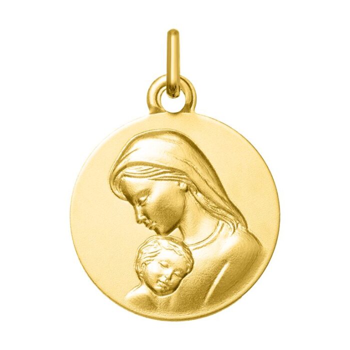 Medalla Virgen con niño Jesus O375 O.A.