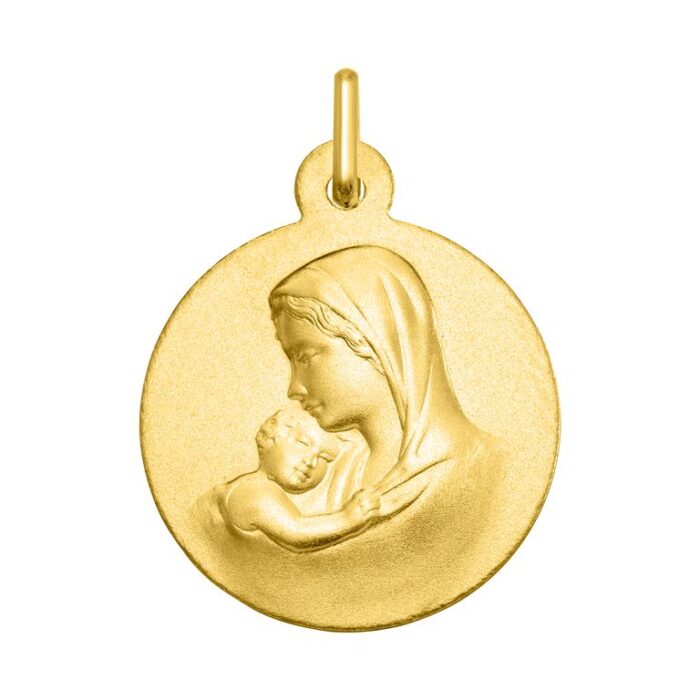 Medalla Virgen con niño Jesus O375 O.A.