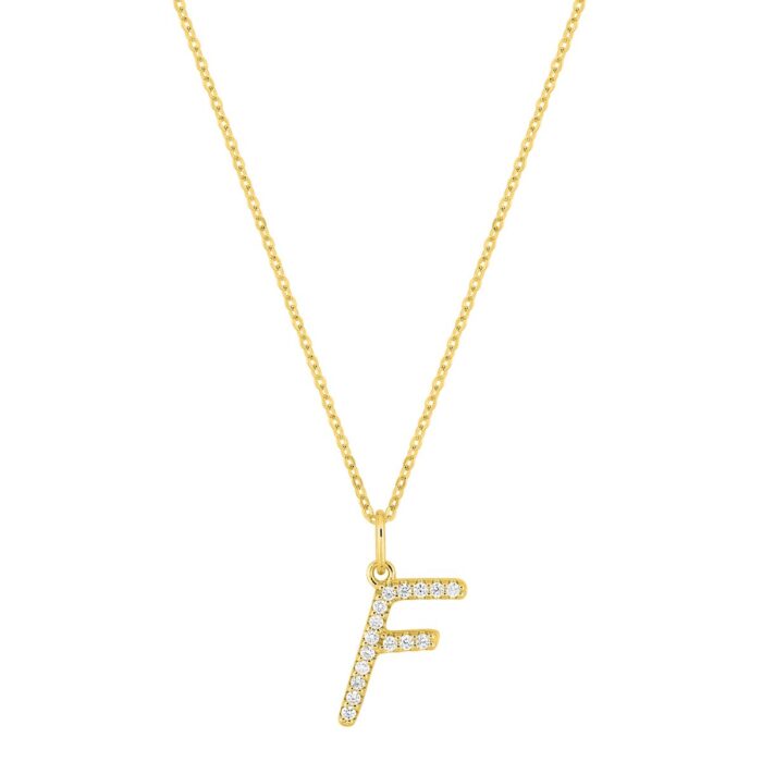 Col. letra F F-VS.synt d0.10ct O.A. 375