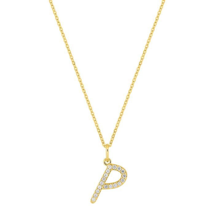 Coll. letra P F-VS.synt d0.11ct O.A. 375