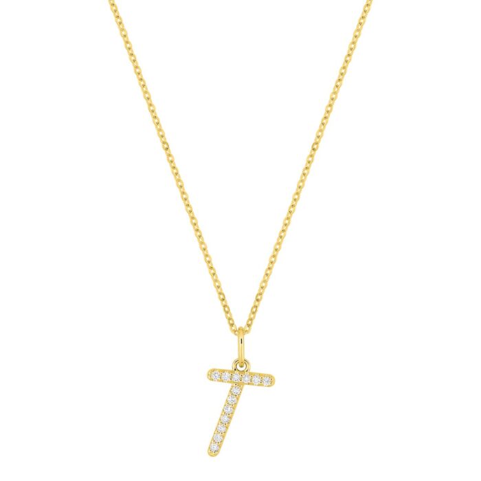 Coll. letra T F-VS.synt d0.08ct O.A. 375