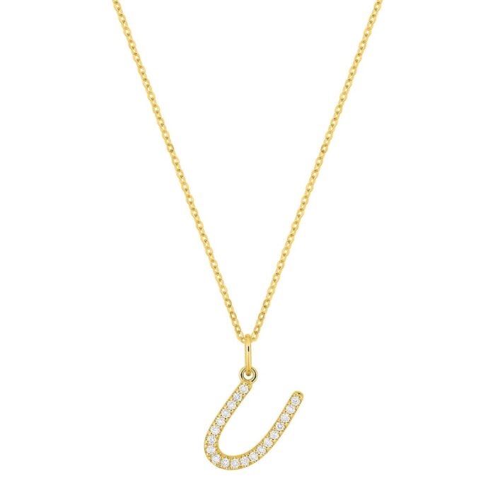 Col. letra U F-VS.synt d0.12ct O.A. 375