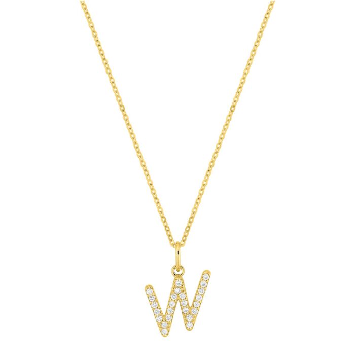 Col. letra W F-VS.synt d0.15ct O.A. 375
