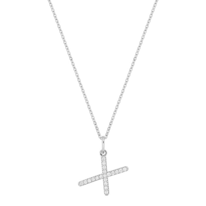 Col. letra X F-VS.synt d0.12ct O.B. 375