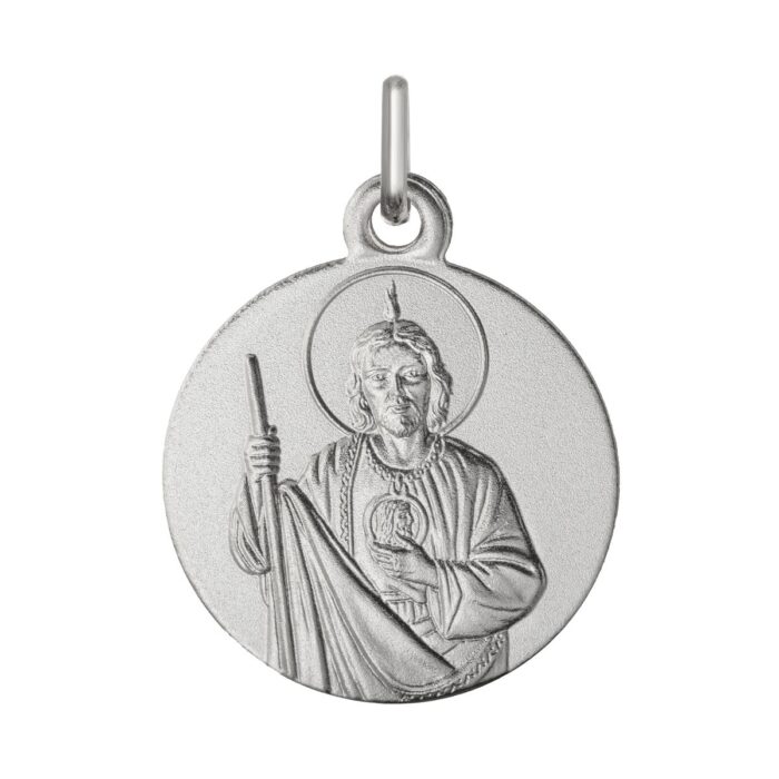 Medalla San Judas Tadeo plata 925 18mm