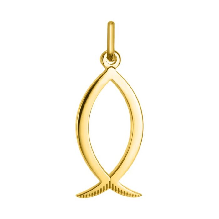 Colgante pez cristiano oro 750