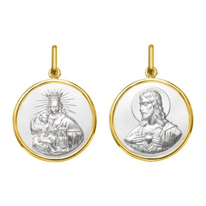 Medalla Virgen Escapulario CarmenO.A+rh