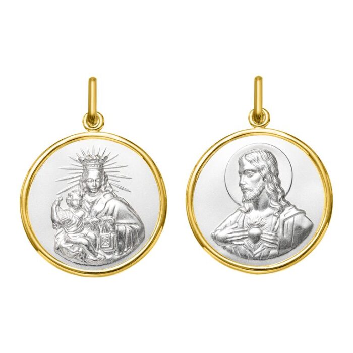 Medalla Virgen Escapulario CarmenO.A+rh
