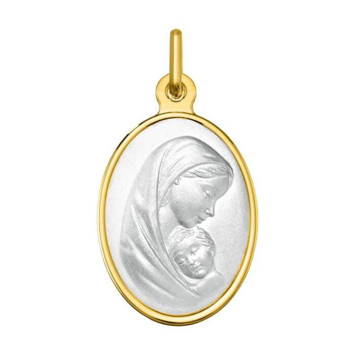 Medalla Virgen y Niño O750 O.A.+rh