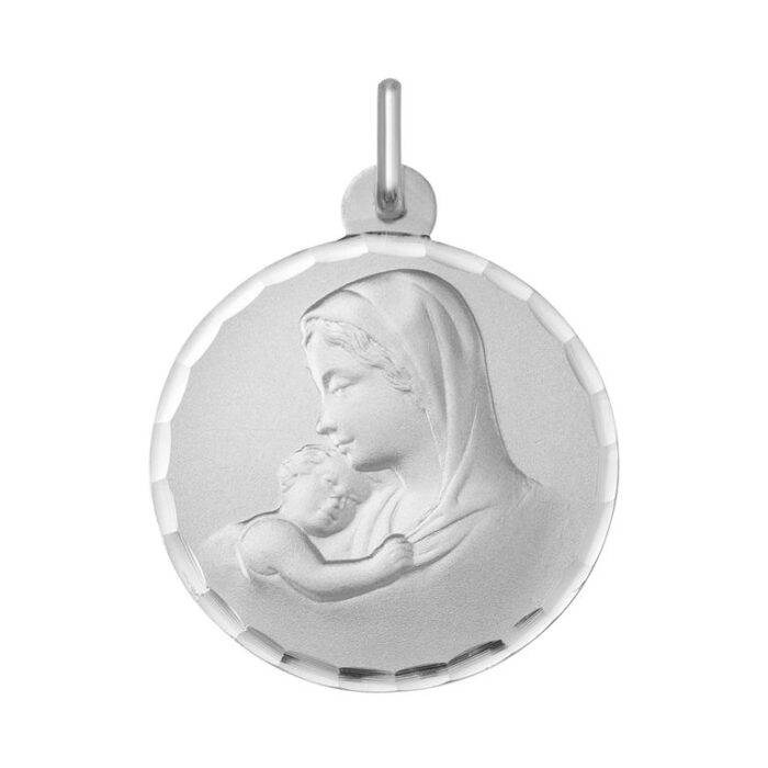 Medalla Virgen y Niño o 750B