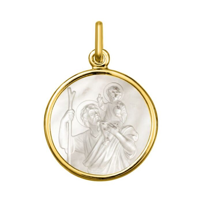 Medalla nácar  San Cristóbal. O750 O.A.