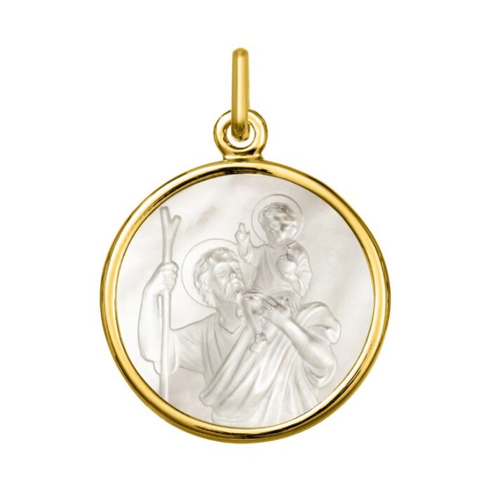 Medalla nácar  San Cristóbal. O750 O.A.