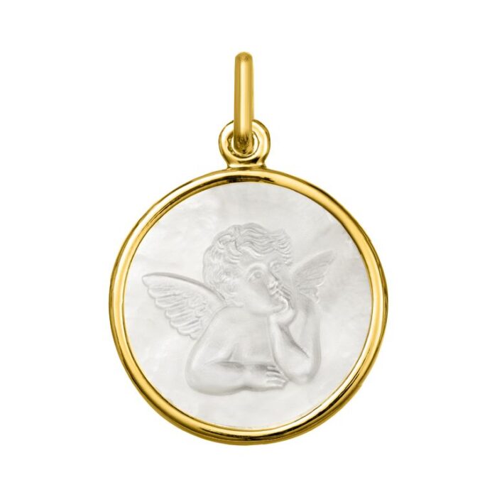 Medalla ángel de nácar O750 O.A.