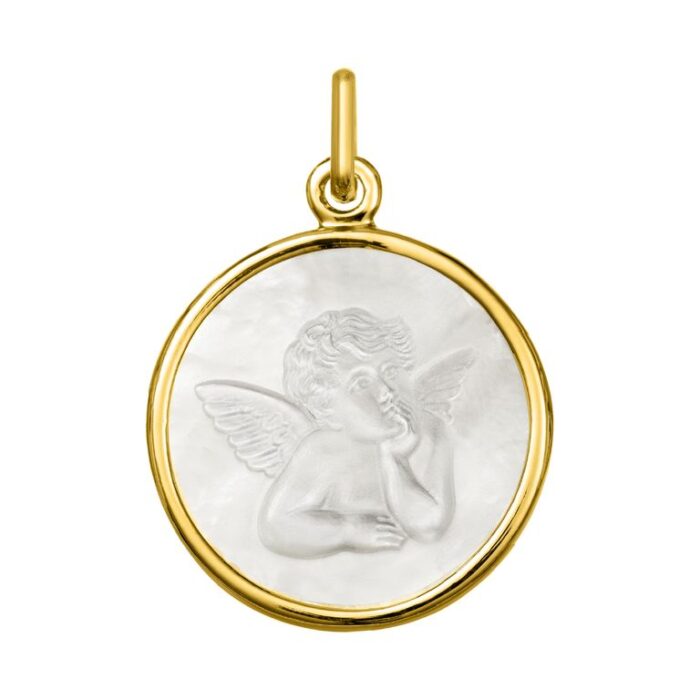 Medalla ángel de nácar O750 O.A.