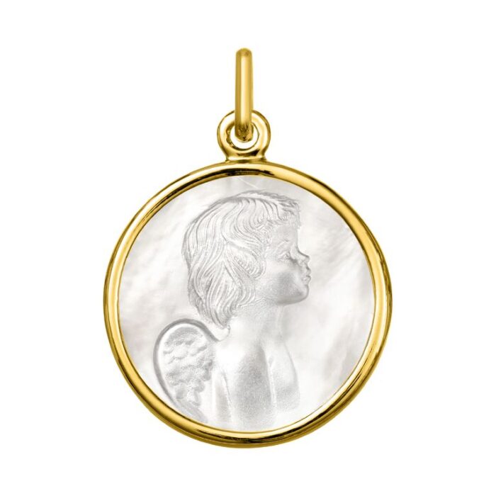 Medalla ángel de nácar O750 O.A.