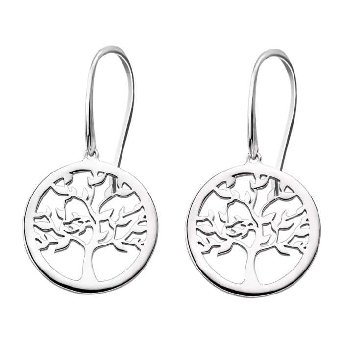 Pendientes Lotus Silver Árbol de la Vida