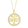 Collar Lotus Silver LP1746-1/2 Árbol de la Vida en Plata 925 Dorada y Circonitas