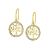 Pendientes Árbol de la Vida Lotus Silver LP1746-4/2 en Plata 925 Dorada y Circonitas