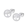 Pendientes Lotus Silver Árbol de la Vida con circonitas