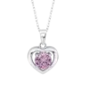 Collar Lotus Silver LP3092-1/3 de Plata con Circonita Circular Rosa