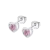 Pendientes Lotus Silver LP3092-4/3 de Plata Circular con Circonita Rosa