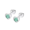 Pendientes de Plata Corazón Lotus Silver Moments LP3092-4/5 con Circonita Verde Turquesa