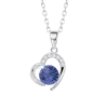 Collar Lotus Silver LP3106-1 de Plata de Ley Corazón Moments