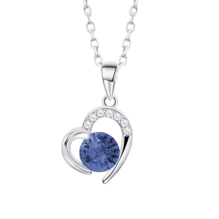 Collar Lotus Silver LP3106-1 de Plata de Ley Corazón Moments