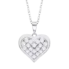 Collar corazón plata circonitas Lotus Silver
