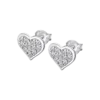 Pendientes corazón plata circonitas Lotus Silver