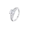 Anillo Lotus Silver plata con circonitas