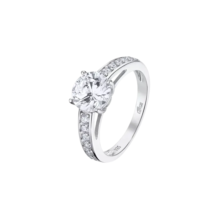 Anillo Lotus Silver plata con circonitas