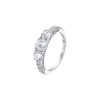 Anillo Lotus Silver plata con tres circonitas