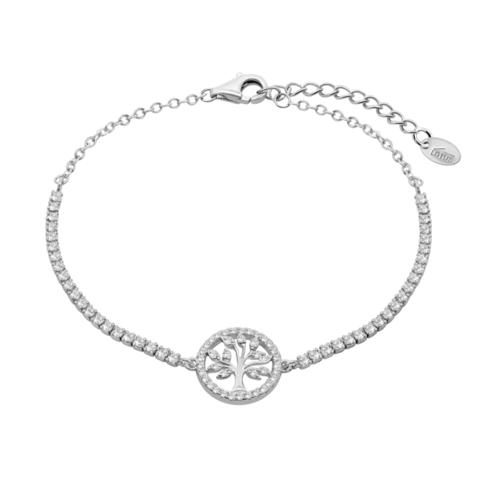Pulsera Riviere Lotus Silver LP3679-2/1 Árbol de la Vida en Plata 925 y Circonitas