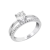 Anillo Lotus Silver doble banda plata